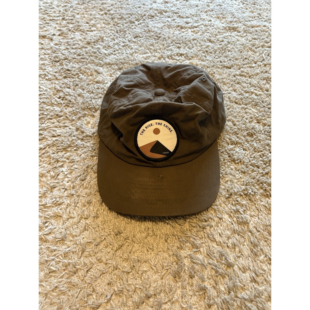 Vuori Dunes Hat Strapbsck Adjustable Brown Faded Lightweight